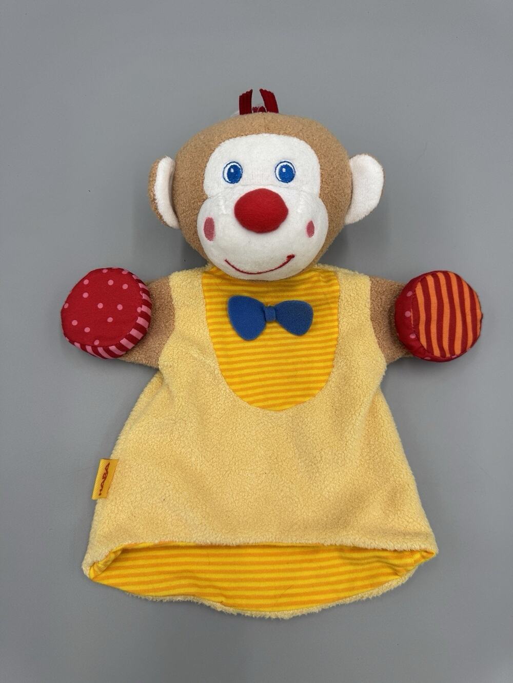 Haba Monkey Hand Puppet Rattle Plush
